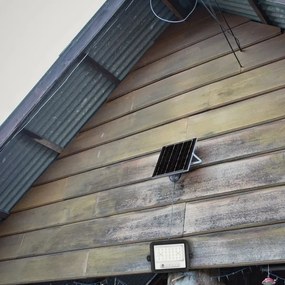 Proiector solar LED reglabil, 50W, 3,2V, IP65, 3800 mAh, negru, cu telecomandă