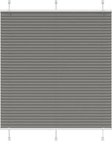 vidaXL Jaluzea plisată Antracit 120x100 cm Lățime țesătură 119,4 cm