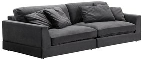 Canapea modulară Riverton K107 Gri, 284x120x67cm, Tapiterie, Picioare: Plastic