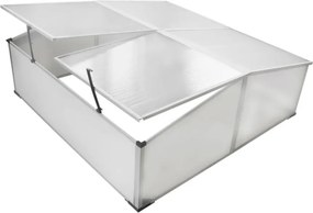 vidaXL Pavilion protecție frig cu acoperiș 4 panouri 108x41x110 cm