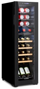 Bovella 27 Duo +, frigider pentru vin cu două zone, 50l, 18 sticle, ușă din sticlă