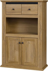 Comoda LEON MZ8, stejar grand, DTD laminat, 85x40x130 cm