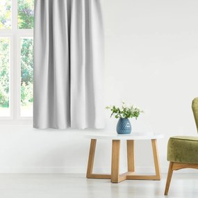 Draperie albă termoizolantă/dimout (semi-opacă) 140x245 cm Kierra – Restilo