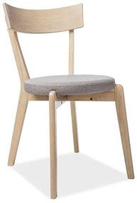 Scaun Culoare Gri / Stejar Miere, NELSON