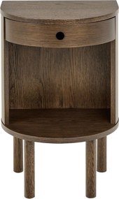 Noptieră în culoare naturală închisă cu aspect de lemn de stejar Paron – Actona