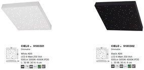 Plafoniera LED dimabila design cer înstelat CIELO negru NVL-9180382