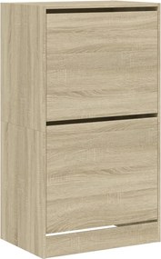 vidaXL Pantofar cu 2 sertare rabatabile, stejar sonoma, 60x42x108 cm