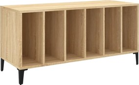 vidaXL Dulap pentru discuri stejar sonoma 100x38x48 cm, lemn prelucrat