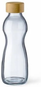 Simax 10080/LB sticlă pentru băuturi cu capac dinbambus Pure Bottle 0,5 l