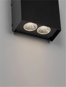 Aplica LED exterior iluminat sus si jos IP65 ELIO antracit