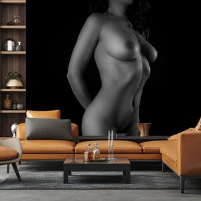Fototapet - Nud feminin, alb-negru (147x102 cm)