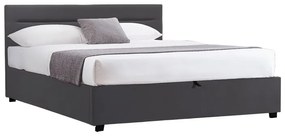 Pat Molter 150x200 Cm Lada Depozitare, Tapiterie Catifea Neagra