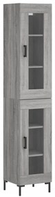 3199431 vidaXL Dulap înalt, gri sonoma, 34,5x34x180 cm, lemn prelucrat