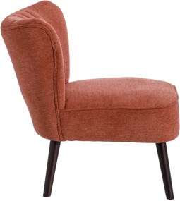 Fotoliu din tesatura rosu oxid Armchair  Fabric/Wood