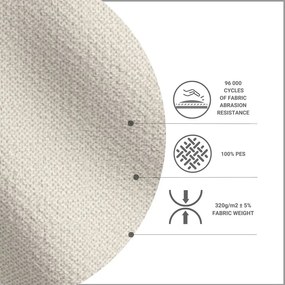 Pat bej tapițat 100x200 cm Alba – Maison de Rêve