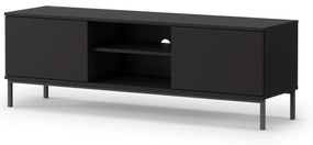Masă TV Quebec 2D (Negru mat). 1051875