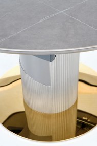 Set masa extensibila Muscat + 4 scaune K460 verde/auriu