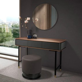 Consola deosebita design LUX Dark Grey-Walnut 120x50cm