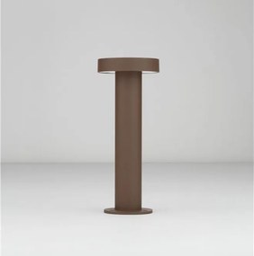 Stalp exterior IP65 LED 3000K GONG corten H-30cm