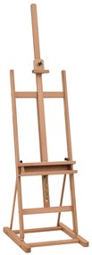Vinsetto Sevalet Pictura Mare din Lemn de Fag, Sevalet pentru Desen Reglabil cu Compartiment Depozitare, 53x50.5x171-230cm | Aosom Romania
