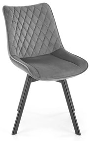 Scaun K520 velvet gri