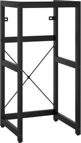 vidaXL Cadru chiuvetă de baie, negru, 40x38x83 cm, fier