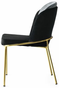 Set de scaune de sufragerie Dore Black, 2 buc.