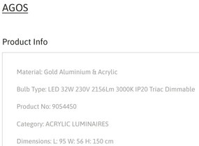 Lustra LED suspendata design modern AGOS