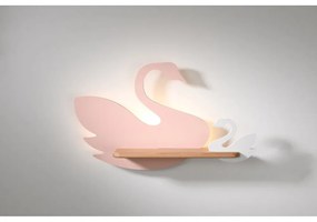 Corp de iluminat pentru copii alb/roz Swan – Candellux Lighting