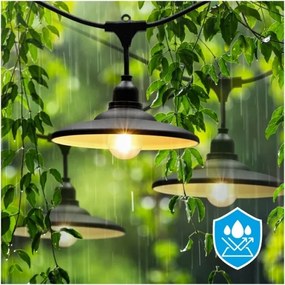 Ghirlandă decorativă pentru exterior CRETE 20xE27/230V 25m IP44