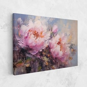 Tablou Canvas, 20x30cm, Dormitor si Living, Moderne, Textura de pictura, Peony Art