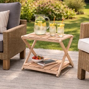 Masă pliabilă din lemn Taigo, 38,5 x 31 x 32,5 cm