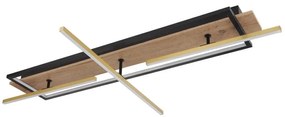 Plafoniera LED design indistrial Beatrix negru 100x60,5cm