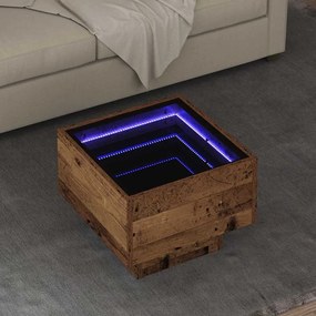vidaXL Masă laterală Lemn vechi 40 x 40 x 30 cm Lemn compozit