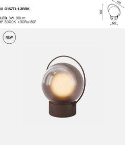 Lampa exterior portabila cu baterii protectie IP54 Elyra