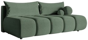 Canapea trei locuri Didier mini  (verde marin + negru). 1100576