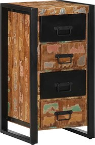 vidaXL Dulap cu sertar multicolor 40x40x75 cm lemn masiv recuperat