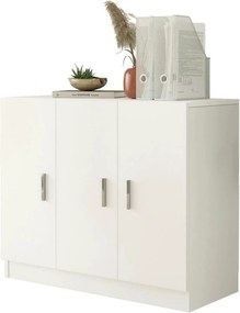 Comoda 956LCS1503, alb, PAL melaminat, 89x38x74 cm