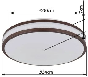 Plafoniera LED RGB cu telecomanda BETHA D-34cm