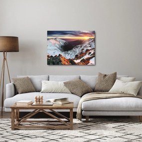 Tablou - Panoramă montană de iarnă (70x50 cm)