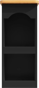 Masă de bar extensibilă cu rotire 360°, 6 sertare și raft lateral pentru gustări, 137-203x39x90 cm, Negru