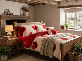 Lenjerie de pat cocolino DUO SENSE HEARTELLE crem microplus/flanel Dimensiune lenjerie de pat: 70 x 90 cm | 140 x 200 cm