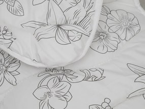 Set SELORA cu plapuma matlasata pentru tot anul 140x200 cm si perna nematlasata 70x90 cm, alb