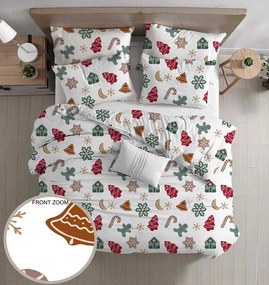 Lenjerie de pat din bumbac HOLLY alb Dimensiune lenjerie de pat: 70 x 90 cm | 140 x 220 cm