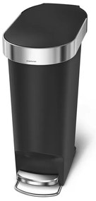 Coș cu pedale Slim 40 l, negru