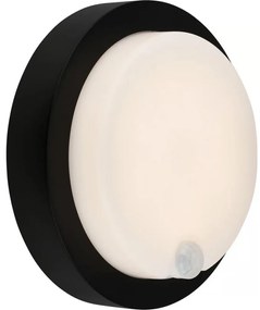 Brilo - Aplică LED reîncărcabilă de exterior cu senzor, 4W/5V, 4400 mAh, IP44, negru