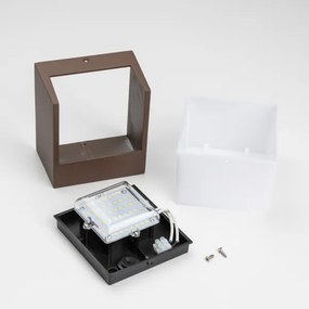 BRILAGI - Aplica LED de exterior TERNI LED/12W/230V maro IP44