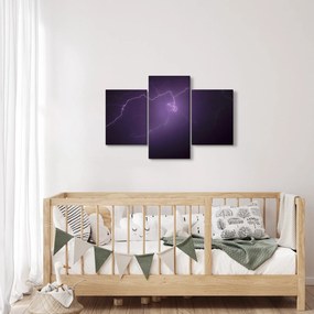 Tabloul cu fulger pe cer (90x60 cm)