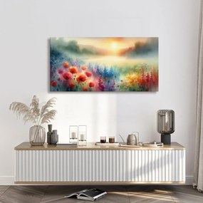 Tablou peisaj floral strălucitor