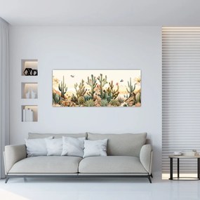 Tablou - Deșert, acvariu (120x50 cm)